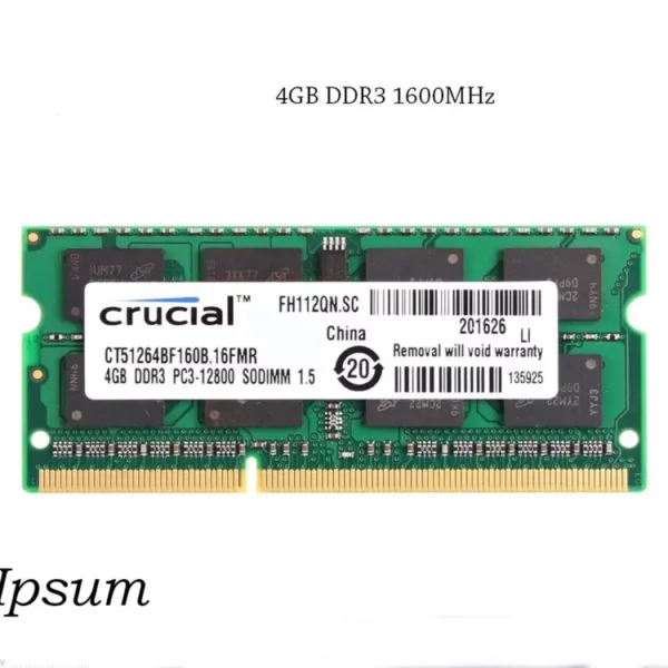 4 gb RAM pc 3