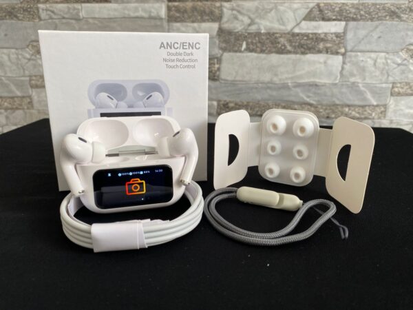 Wireless Earbuds with ANC/ENC Noise Cancellation – Touch Control & LED Display