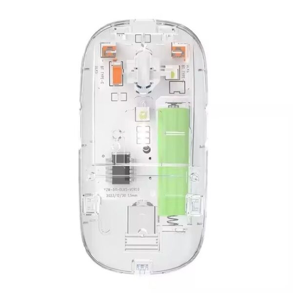 Wireless Mouse with Transparent Cover – Sleek, Slim & Stylish Design