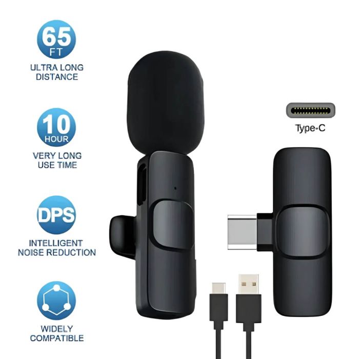 Bluk’s Dual Wireless Microphone – Clear Sound, Strong Signal & Portable Design - Image 2