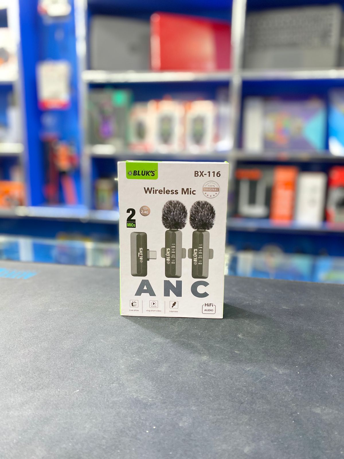Bluk’s BX-116 Wireless Microphone Set – 2 Mics | 2.4 G | ANC | Hi-Fi Audio 1 Bluk’s BX-116 Wireless Microphone Set – 2 Mics | 2.4 G | ANC | Hi-Fi Audio
