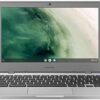 Front view of Samsung Chromebook 4 with 11.6 inch HD display and Chrome OS interface