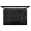 Top keyboard and touchpad view of Acer Chromebook C722 laptop